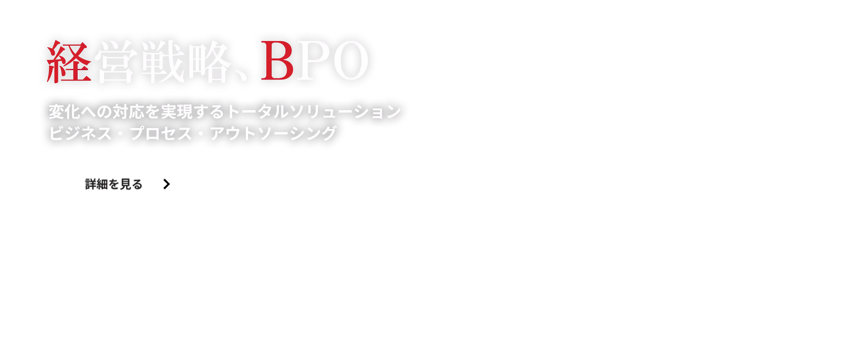 経営戦略、BPO　変化への対応を実現するトータルソリューション。ビジネス・プロセス・アウトソーシング