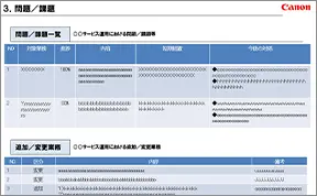 運用報告書イメージ（問題／課題）